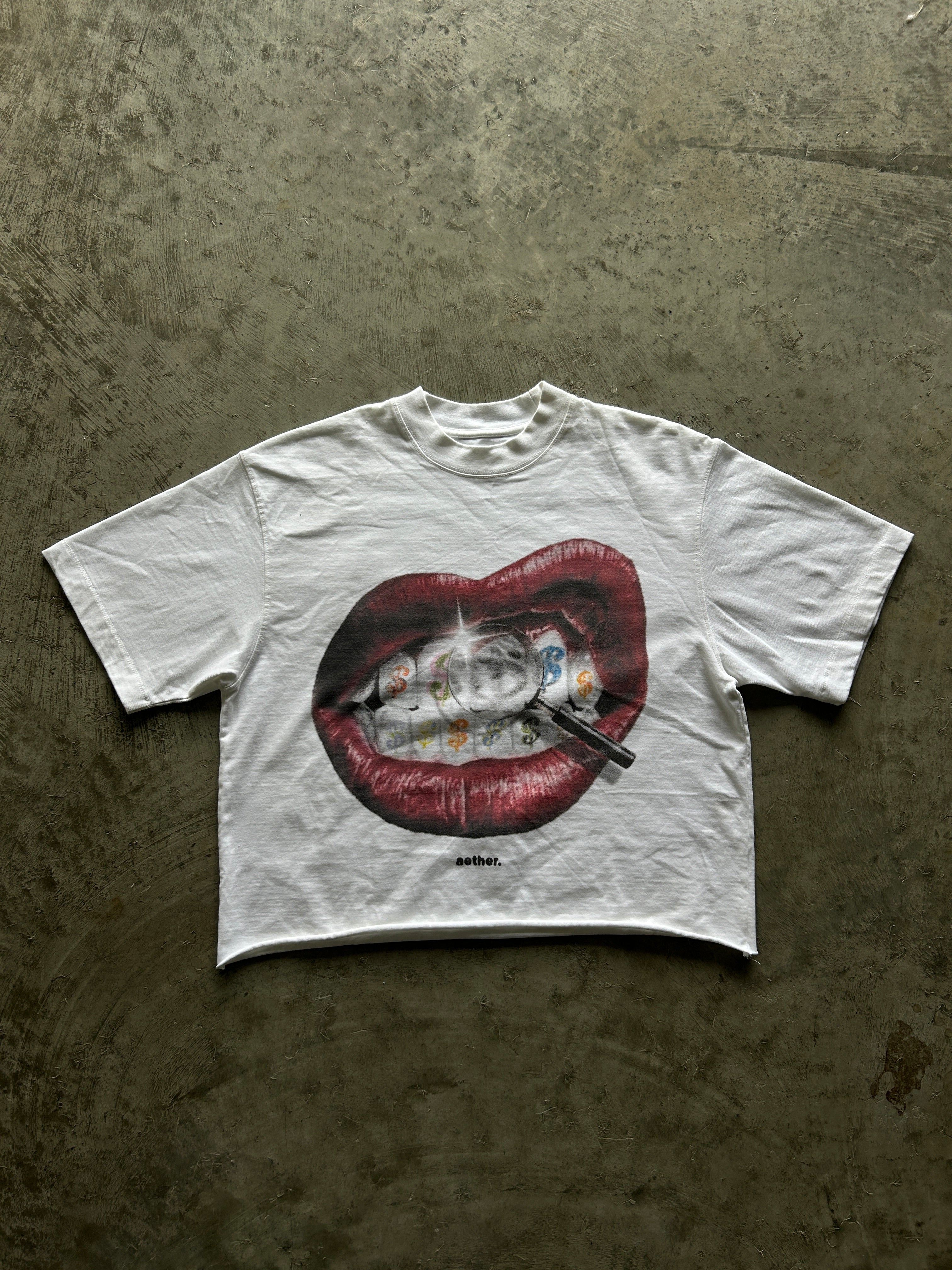 MONEY TALK$ TEE 'WHITE'